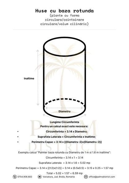 Husă de iarnă pentru palmieri - Palm District (Customizabila)