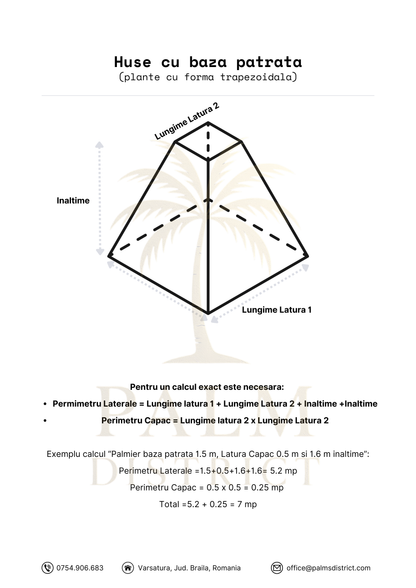 Husă de iarnă pentru palmieri - Palm District (Customizabila)
